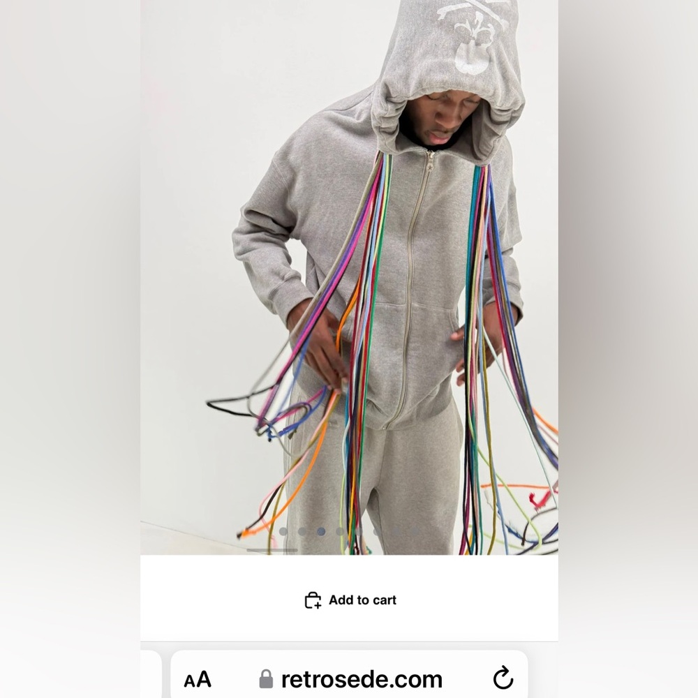Phenomenon x Mastermind World Multi-Cord Zip Sweatshirt Hoodie Sz M oversized